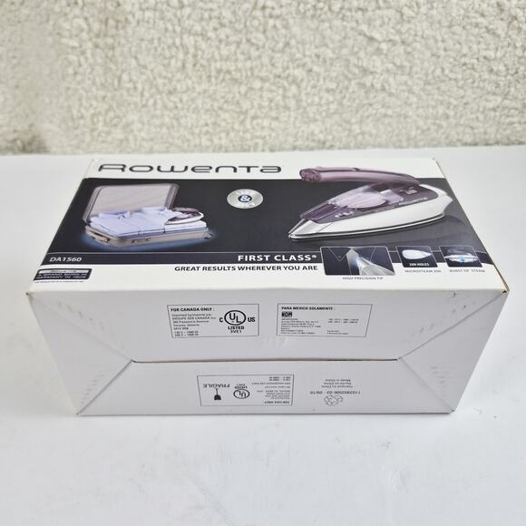 Rowenta DW2170 AccessSteam Iron 1600W New Open Box Blue Anti-Drip & Steam Burst - Picture 5 of 6